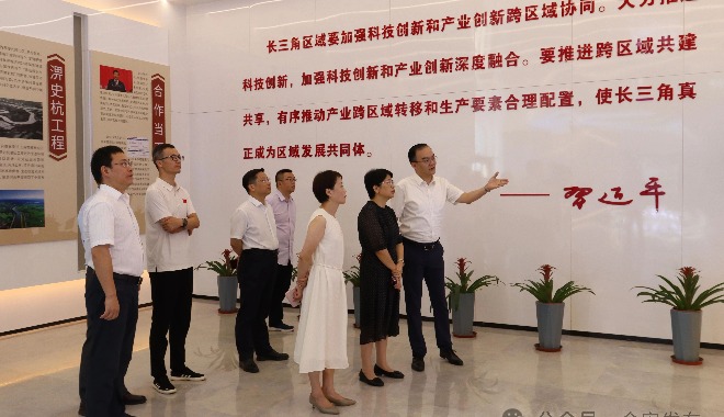 上海市松江区代表团来金安考察调研